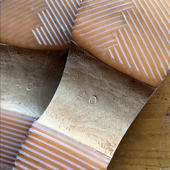 MIA Sofia Swedish black leather boho wooden sole buckle clog. Sz USA 10/Euro 40 - Picture 11 of 13